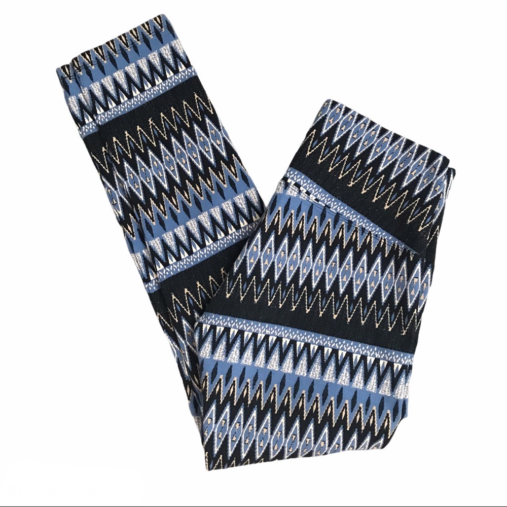 Slimsation by Multiples Aztec Geometric Diamond Print Leggings Small